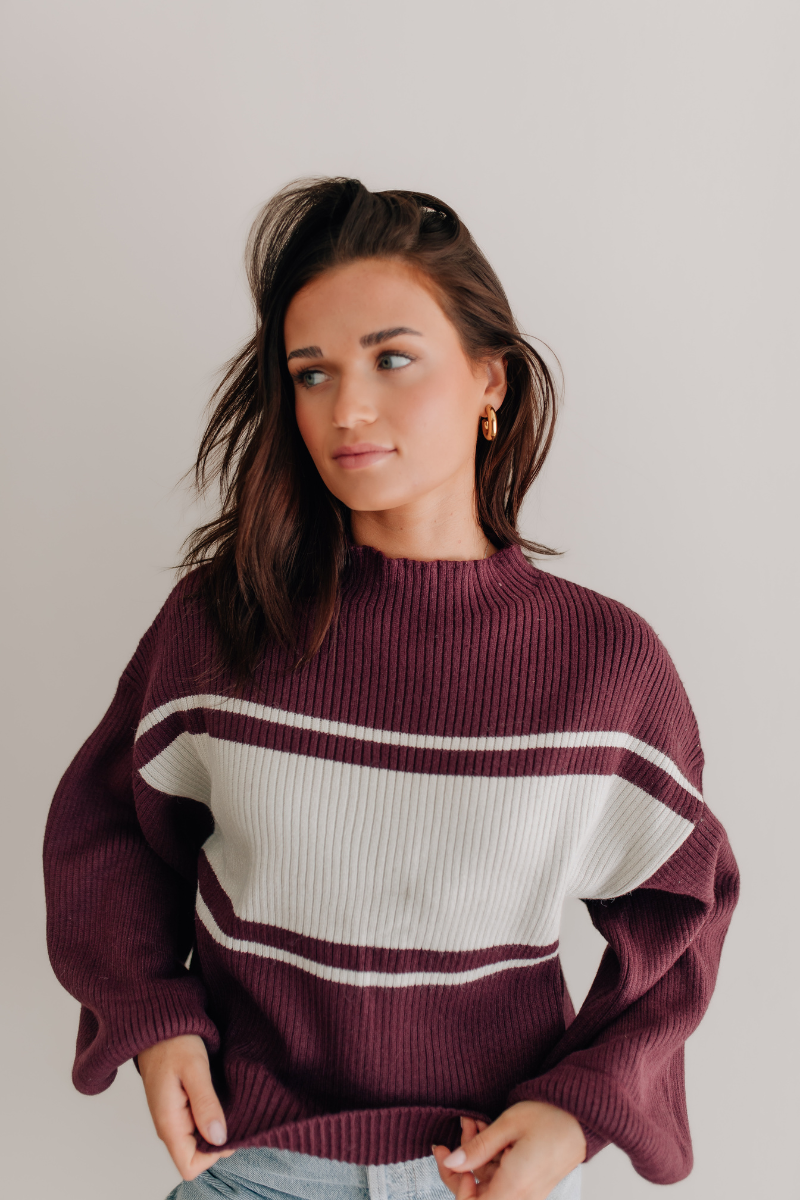 Find Me Later Sweater - Plum