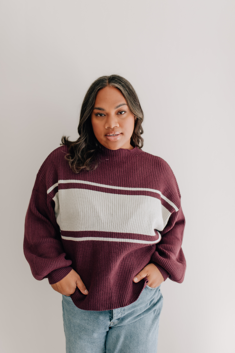 Find Me Later Sweater - Plum