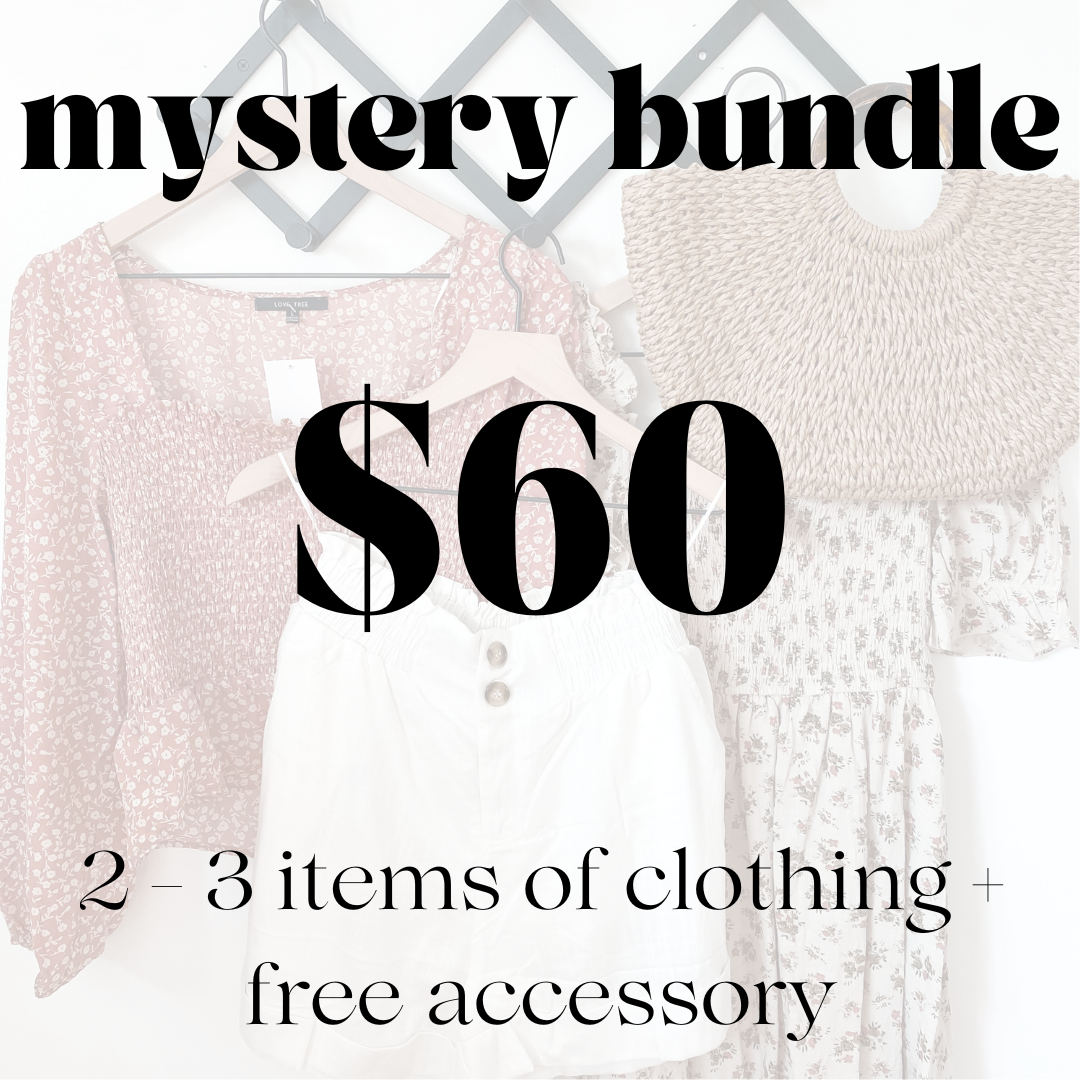 Mystery Bundle - 2-3 pieces of clothing + free accessory!