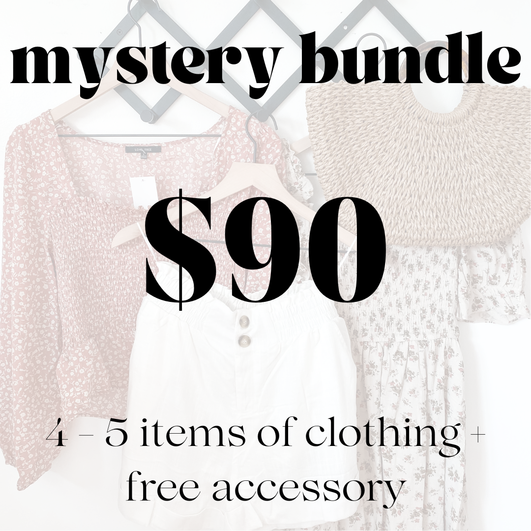 Mystery Bundle - 4-5 pieces of clothing + free accessory!